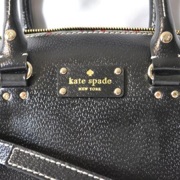 NWT Kate Spade Alessa Wellesy Black Satchel Purse - Picture 2 of 4